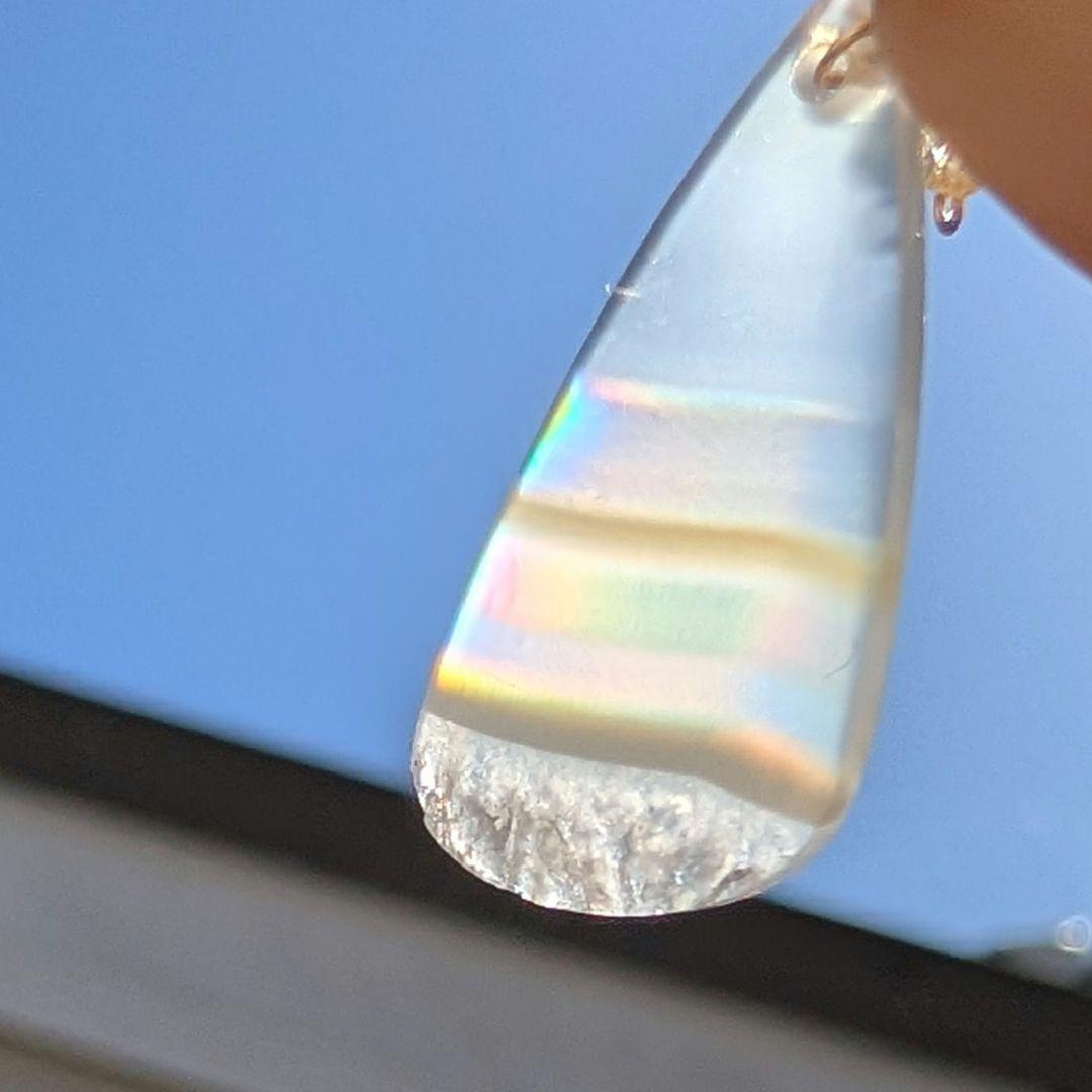 アイリスアゲート ピアス