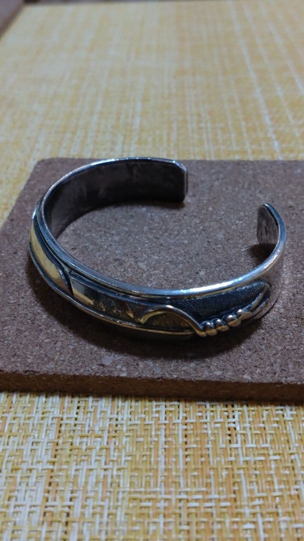 【美品】リー ベネット バングル Lee Bennett 12K金張り シルバー