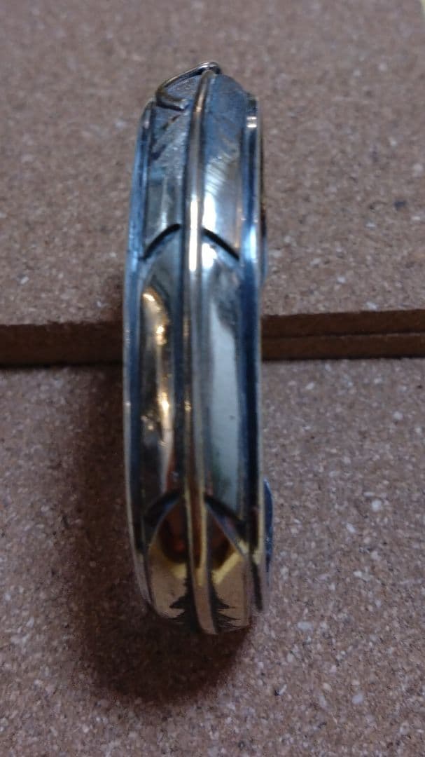 【美品】リー ベネット バングル Lee Bennett 12K金張り シルバー