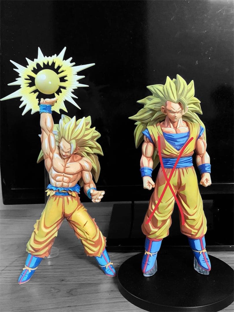 コミック・アニメ Custom 2D painted Songoku SS3 model