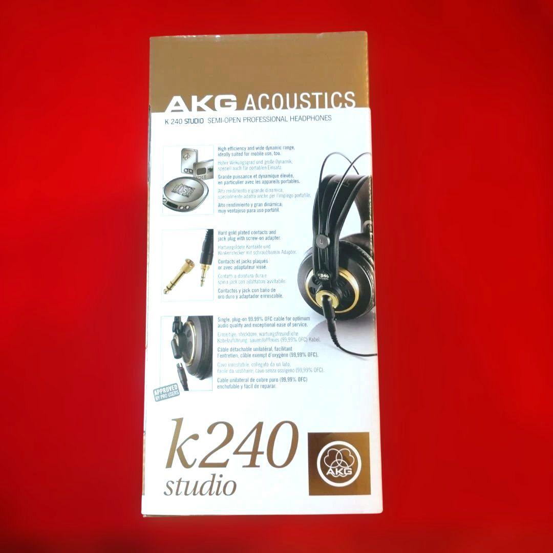 【美品】ＡＫＧ　Ｋ２４０　セミオープン型　プロフェッショナル　スタジオヘッドホン