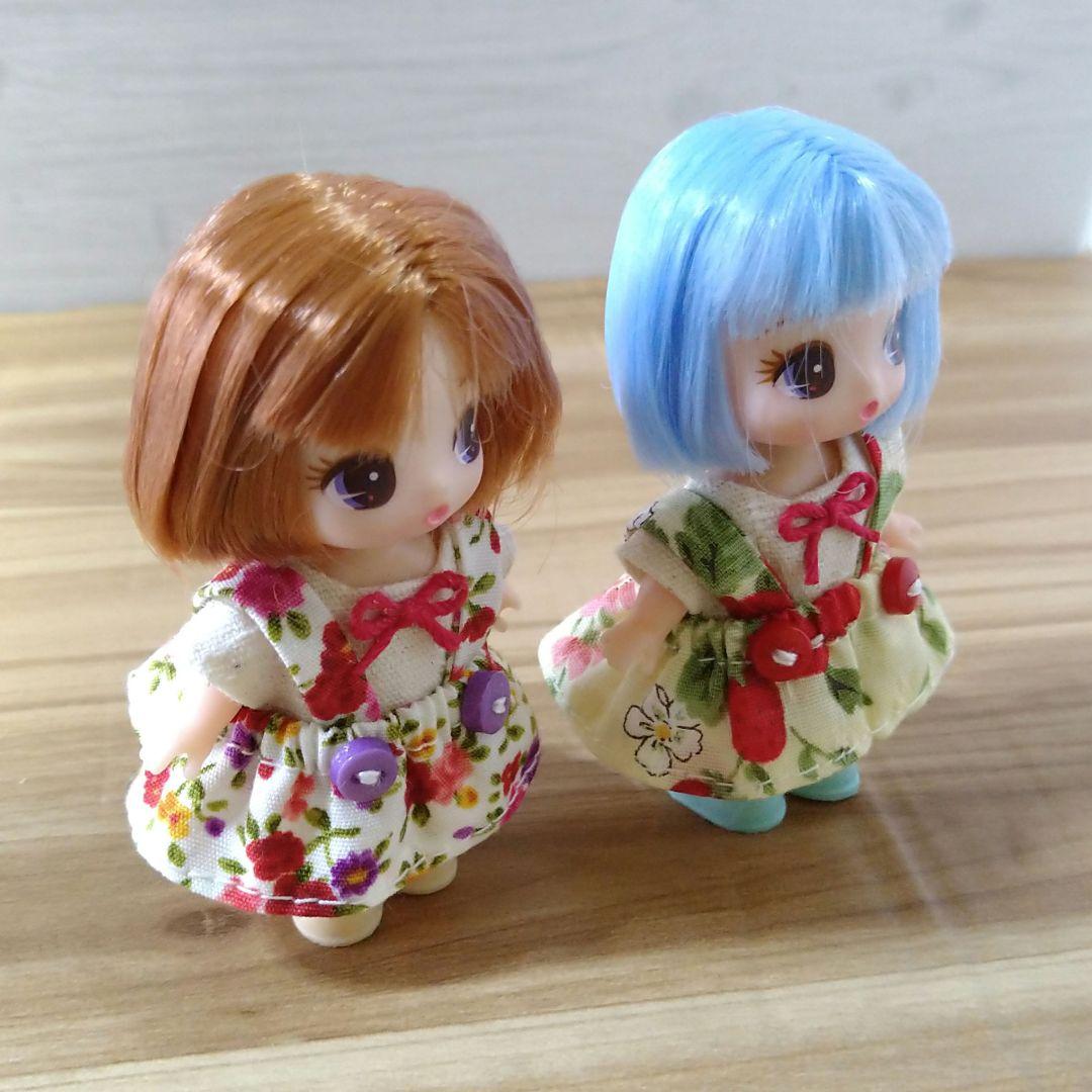 ★ホワイトパール★　ぷちリカちゃん ハンドメイド 着せ替え服 2セット