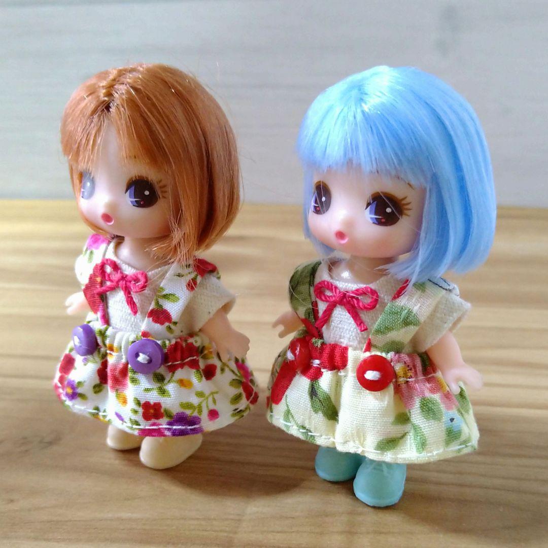 ★ホワイトパール★　ぷちリカちゃん ハンドメイド 着せ替え服 2セット