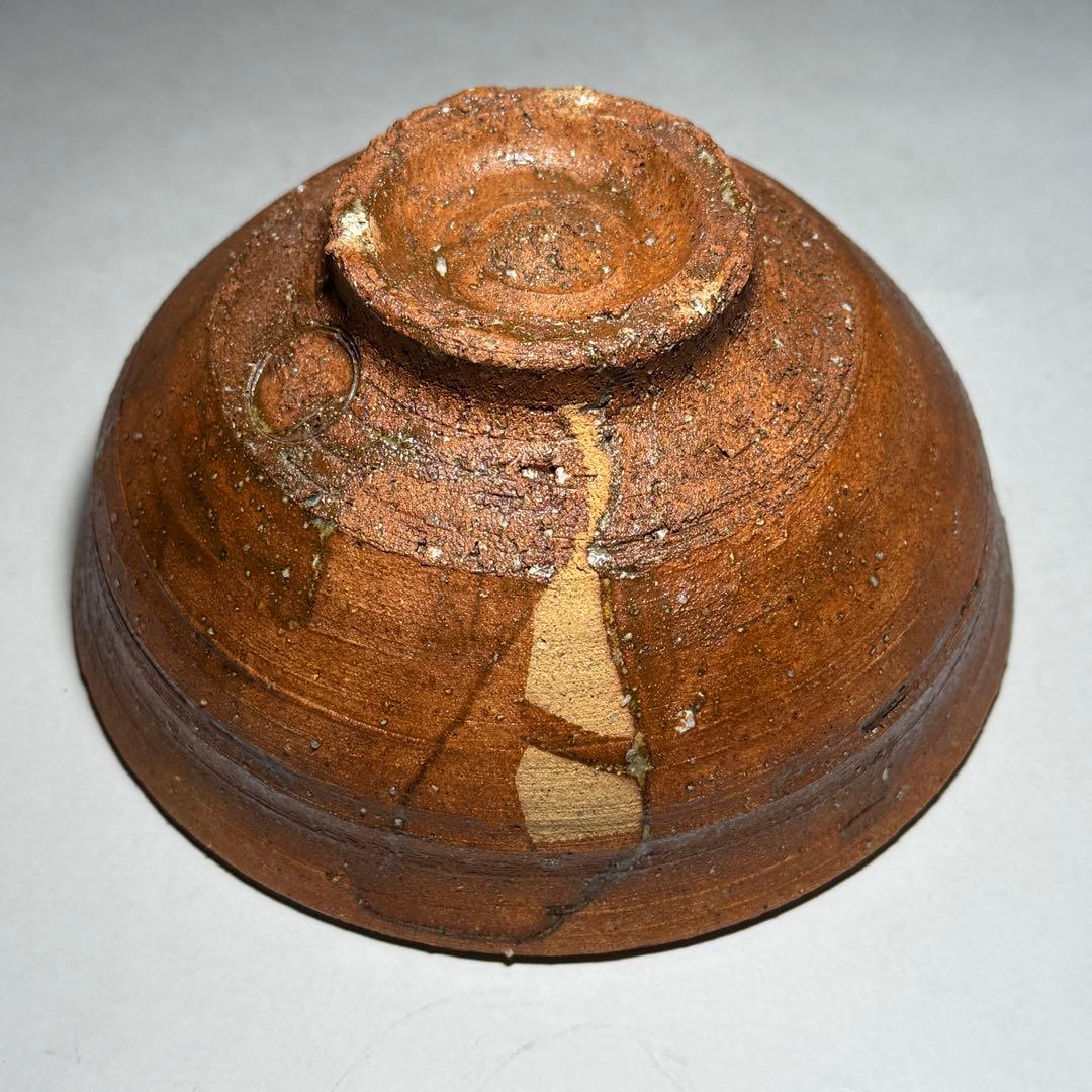 ◆柿の華茶碗 勝龍寺窯 【乾伸行】作 四方桟共箱 共布 茶道具 京焼 本物保証◆