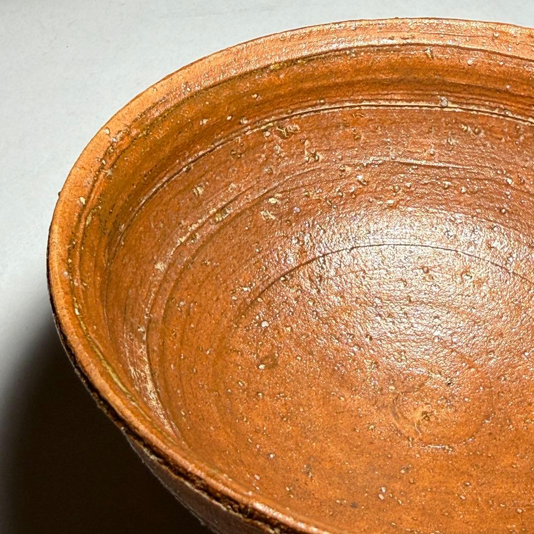 ◆柿の華茶碗 勝龍寺窯 【乾伸行】作 四方桟共箱 共布 茶道具 京焼 本物保証◆