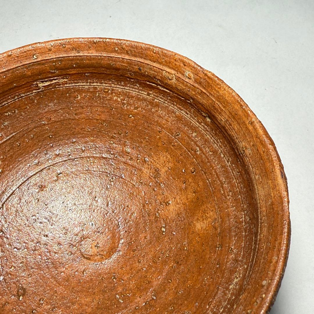 ◆柿の華茶碗 勝龍寺窯 【乾伸行】作 四方桟共箱 共布 茶道具 京焼 本物保証◆