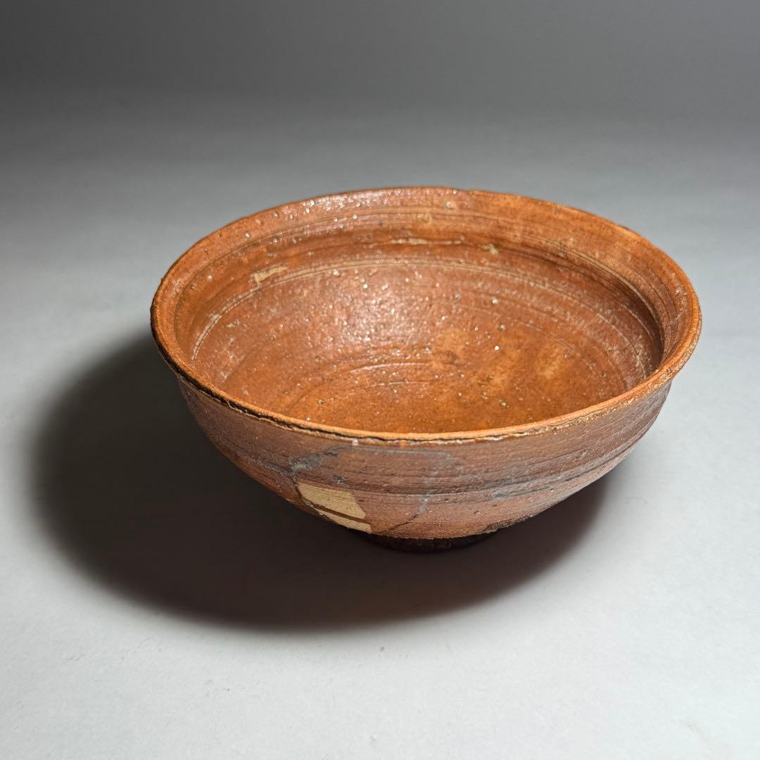◆柿の華茶碗 勝龍寺窯 【乾伸行】作 四方桟共箱 共布 茶道具 京焼 本物保証◆