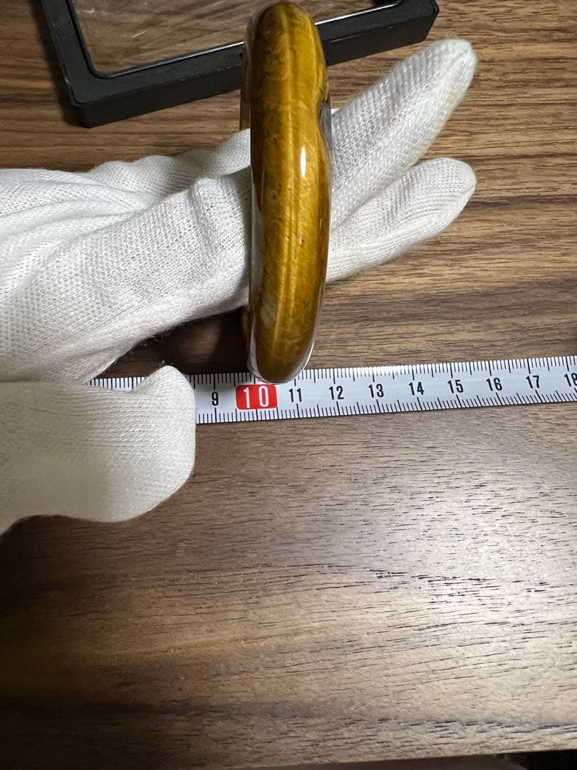 天然石 タイガーアイ バングル ケース付き