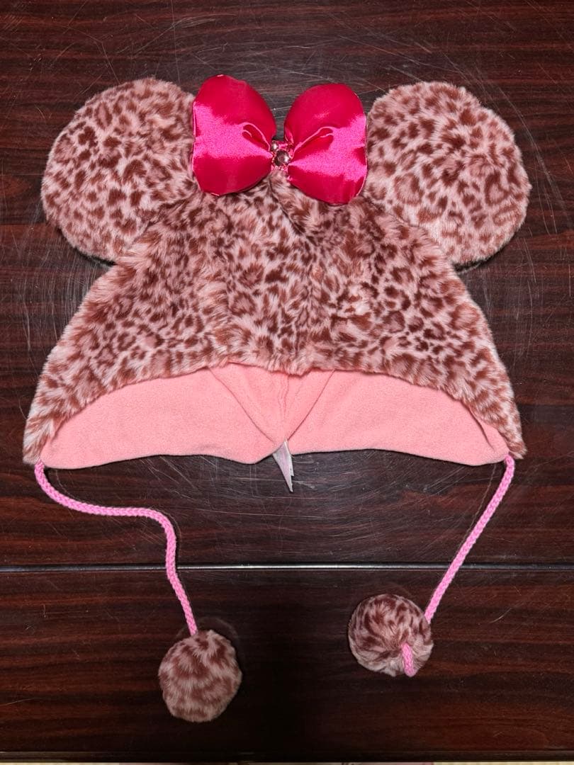 ディズニー ミニー ファンキャップ 手袋 セット ヒョウ柄 レオパード柄