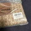 新品値下げ　 フォッシル カードケース マディソン プリント ブラウン