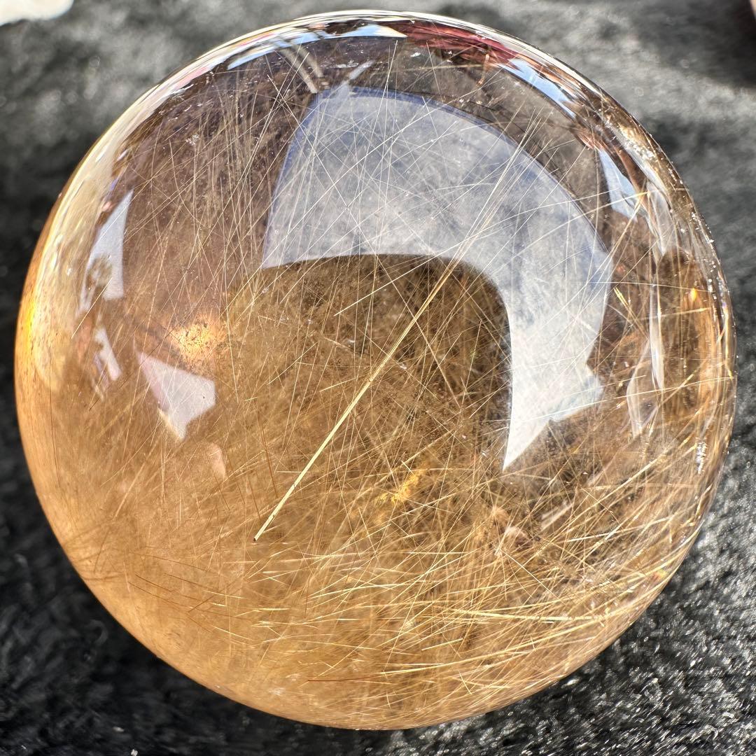 天然石ルチルクォーツのスフィア　ご購入前に在庫確認必要D.434