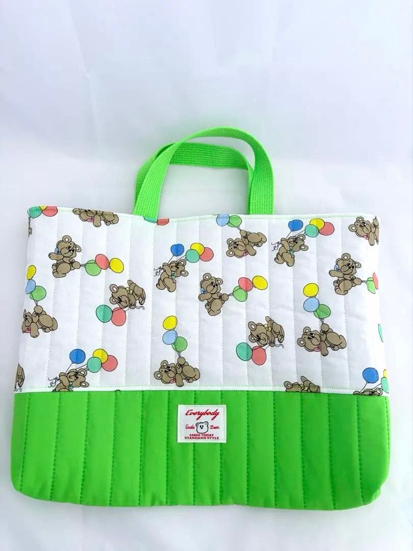 【今だけSALEとプレゼント】ふんわりぷかぷかネオンクマさん◡̈入園セット韓国生地
