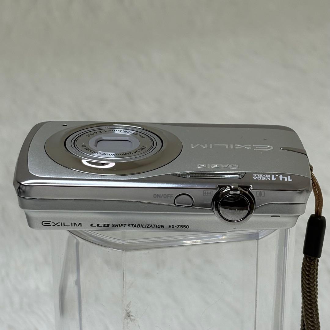 CASIO カメラ　エクシリム　EX-Z550 シルバー コンデジ　動作品