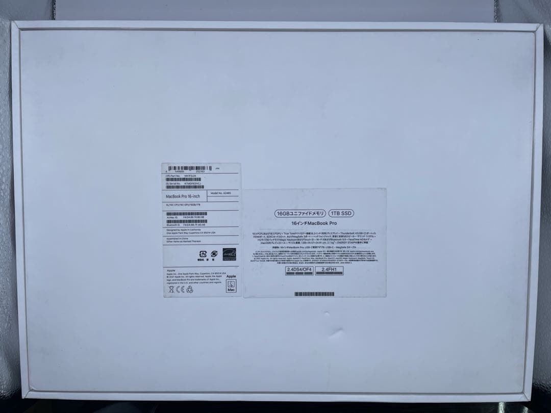 MacBook Pro 16インチM1 Pro / 16GB / 1TB SSD