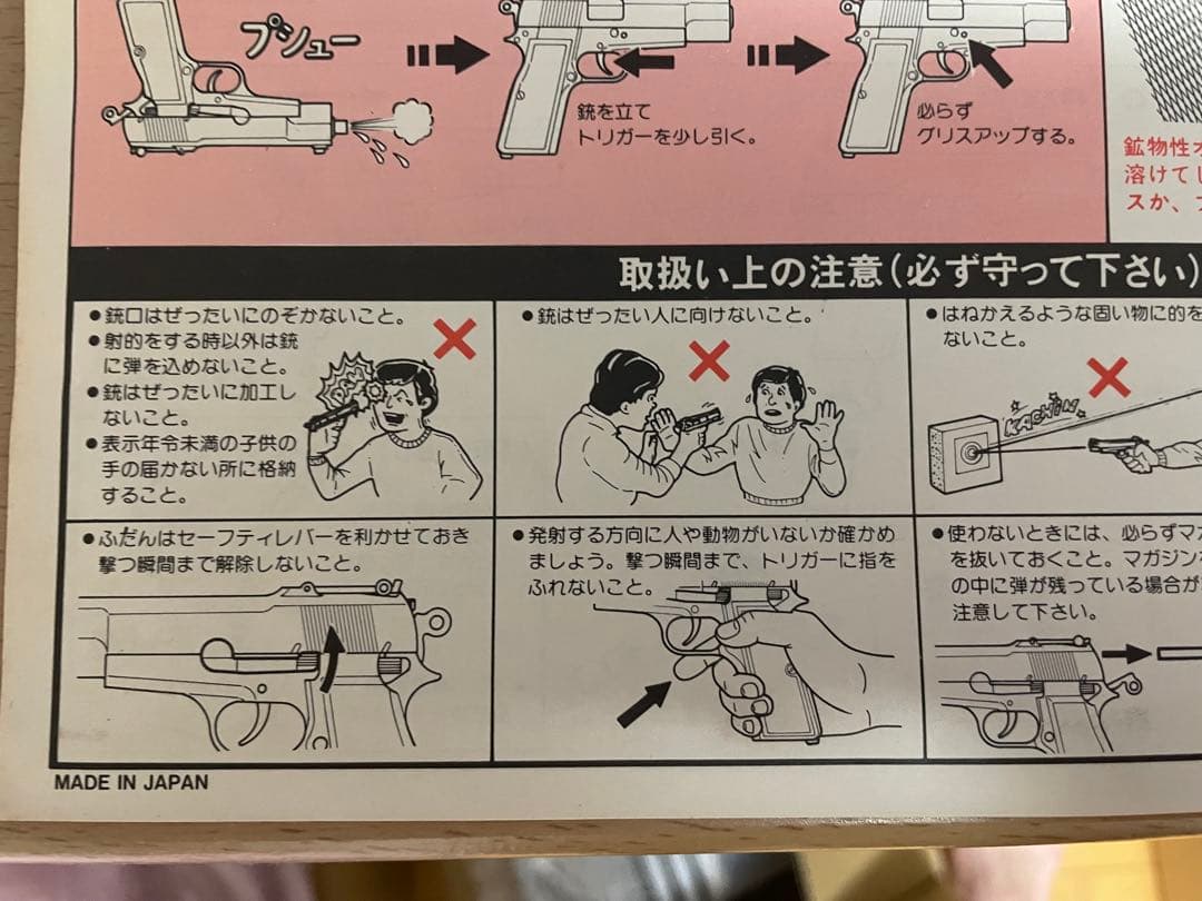 東京マルイ　ガスガン　ブローニング・ハイパワー　動作確認済　遊戯銃　1987年製