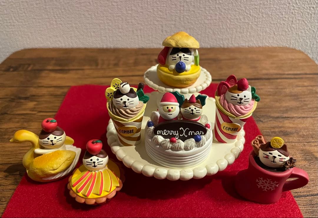 コンコンブル コンポート ケーキ シュー クレープ ワイン 猫 クリスマス