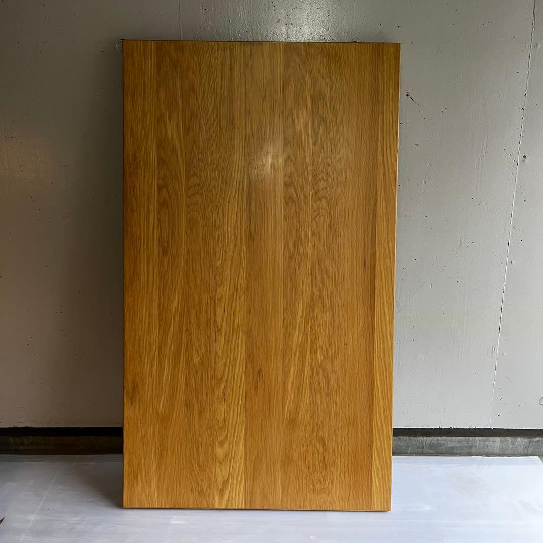 美品★無印 木製折りたたみテーブル オーク材突板　幅１２０ｃｍ