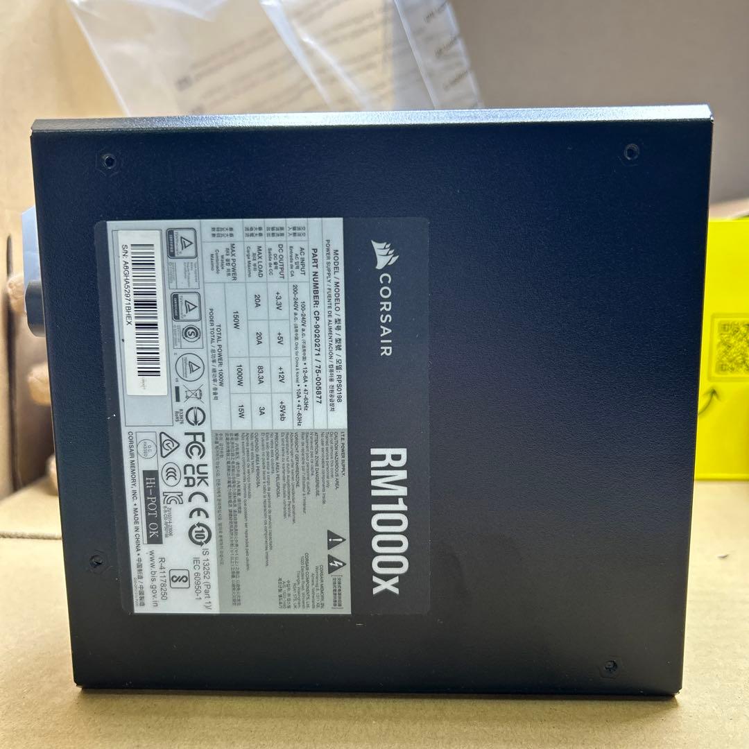 CORSAIR RM1000x 2024年モデル