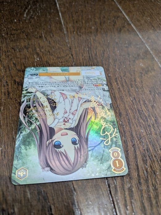 ヴァイスシュヴァルツ 天真爛漫 夏葉 SSP サイン キラ ホロ カード