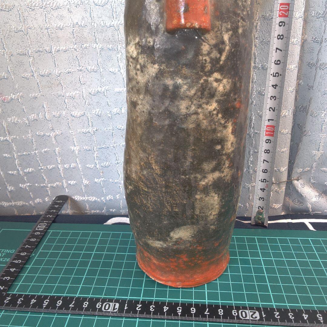 骨董１５ 楽焼？ 紫野焼？鶴印 鶴亭？レトロアンティーク ヴィンテージ