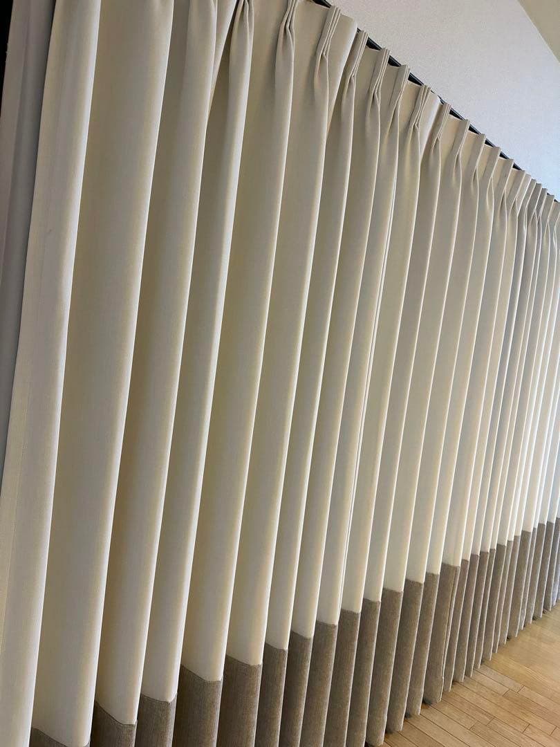 【美品】 KEYUCA カーテン＋レースカーテン 幅285 丈200 ×2