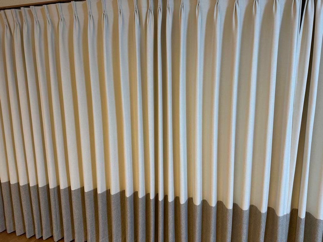 【美品】 KEYUCA カーテン＋レースカーテン 幅285 丈200 ×2