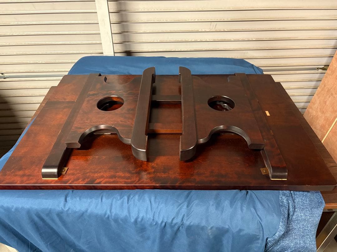 ☆GE232【中古品】北海道民芸 折り畳みテーブル 幅106cm 奥70cm