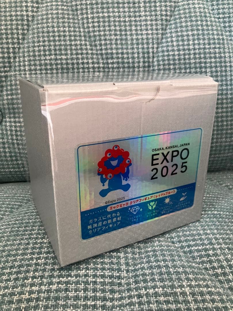 【未開封品】EXPO2025 ミャクミャク　クリアフィギュア / レッド×ブルー