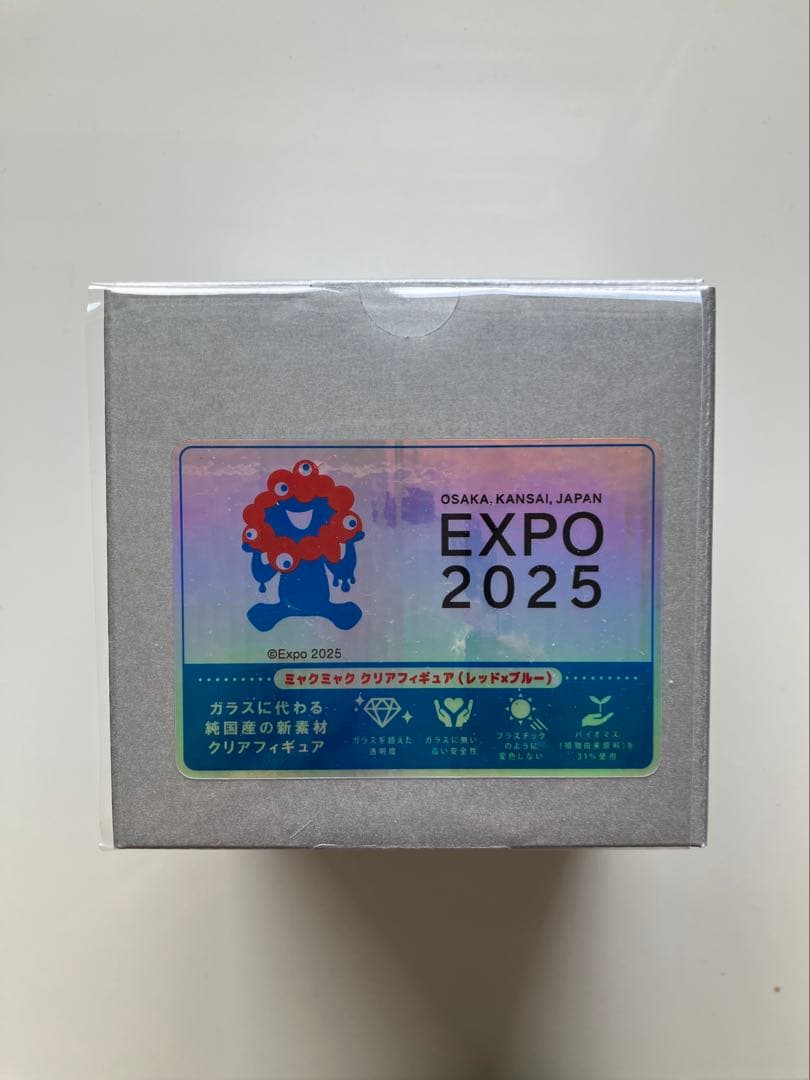 【未開封品】EXPO2025 ミャクミャク　クリアフィギュア / レッド×ブルー