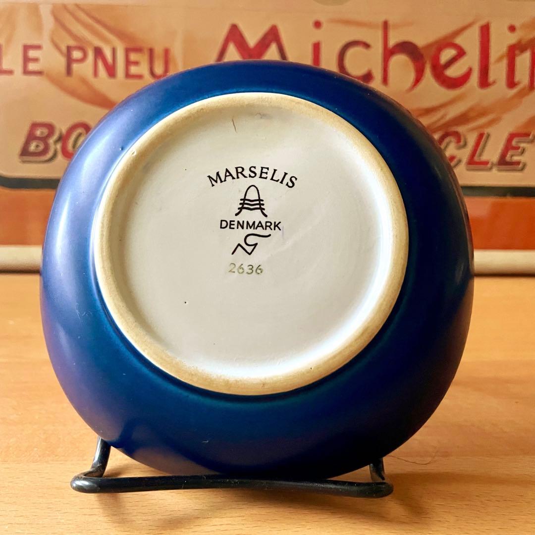 MARSELIS / Denmark型番2636ブルー花文様プレート デンマーク