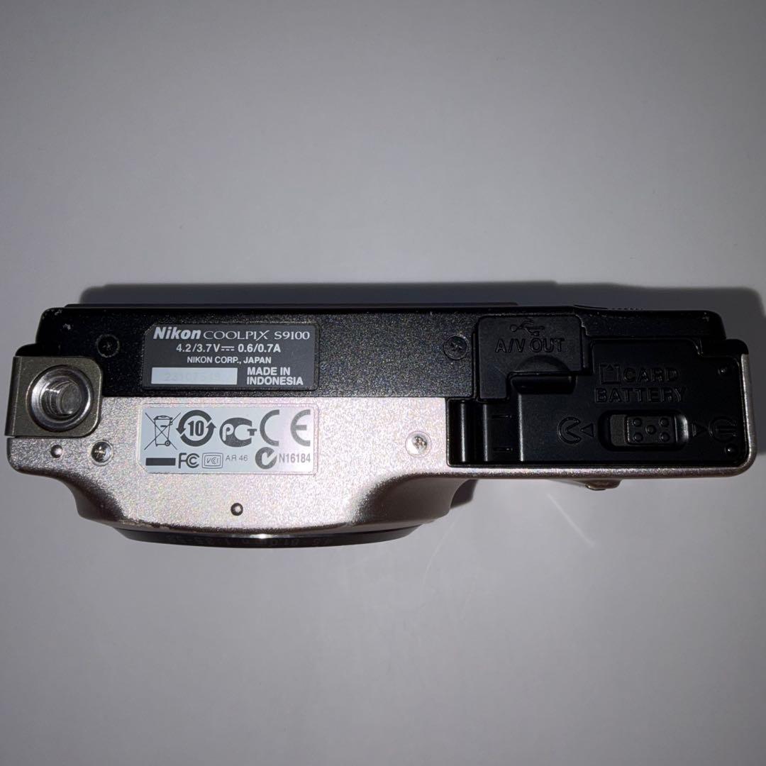 【動作品】Nikon COOLPIX S9100 Gold コンデジ ニコン