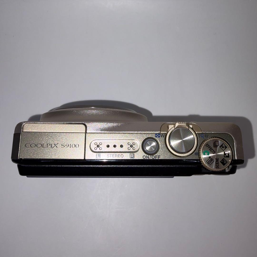 【動作品】Nikon COOLPIX S9100 Gold コンデジ ニコン