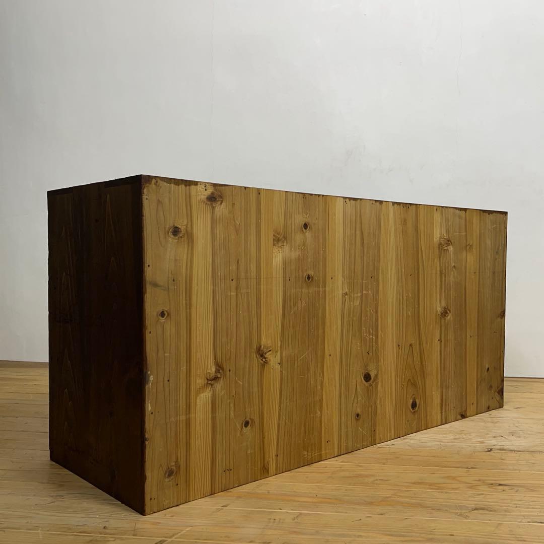 ローボード　引き出し　3段　木製　チェスト　和箪笥　古道具　古家具　アンティーク