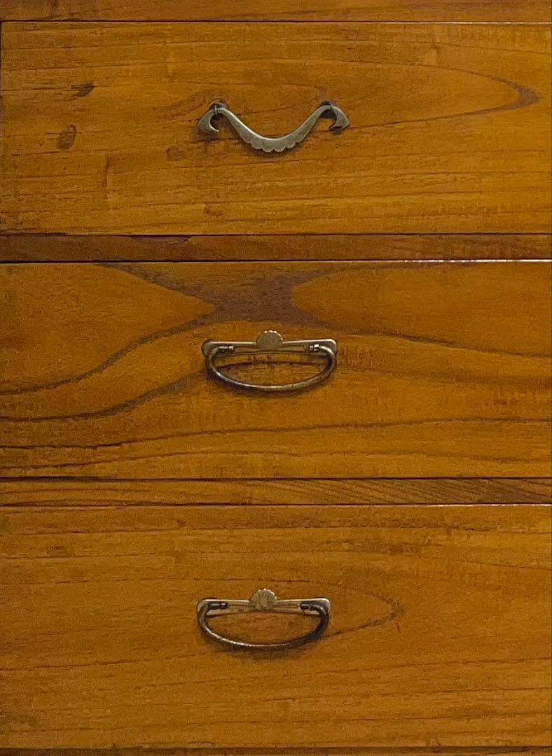 ローボード　引き出し　3段　木製　チェスト　和箪笥　古道具　古家具　アンティーク