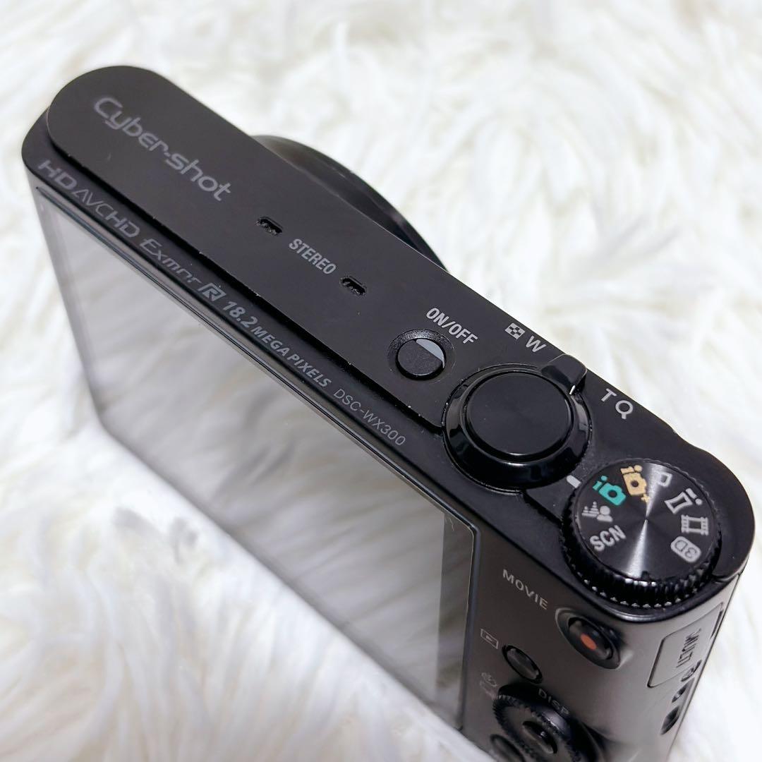 ✨美品✨CASIO カシオ サイバーショット DSC-WX300 コンデジ 黒