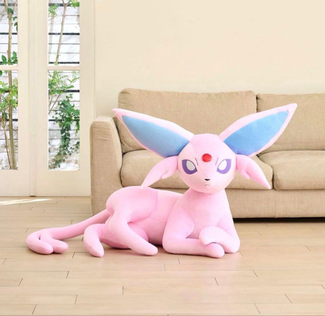 ポケモンセンター　等身大 エーフィ&ブラッキー　　ぬいぐるみ 寝そべり　新品