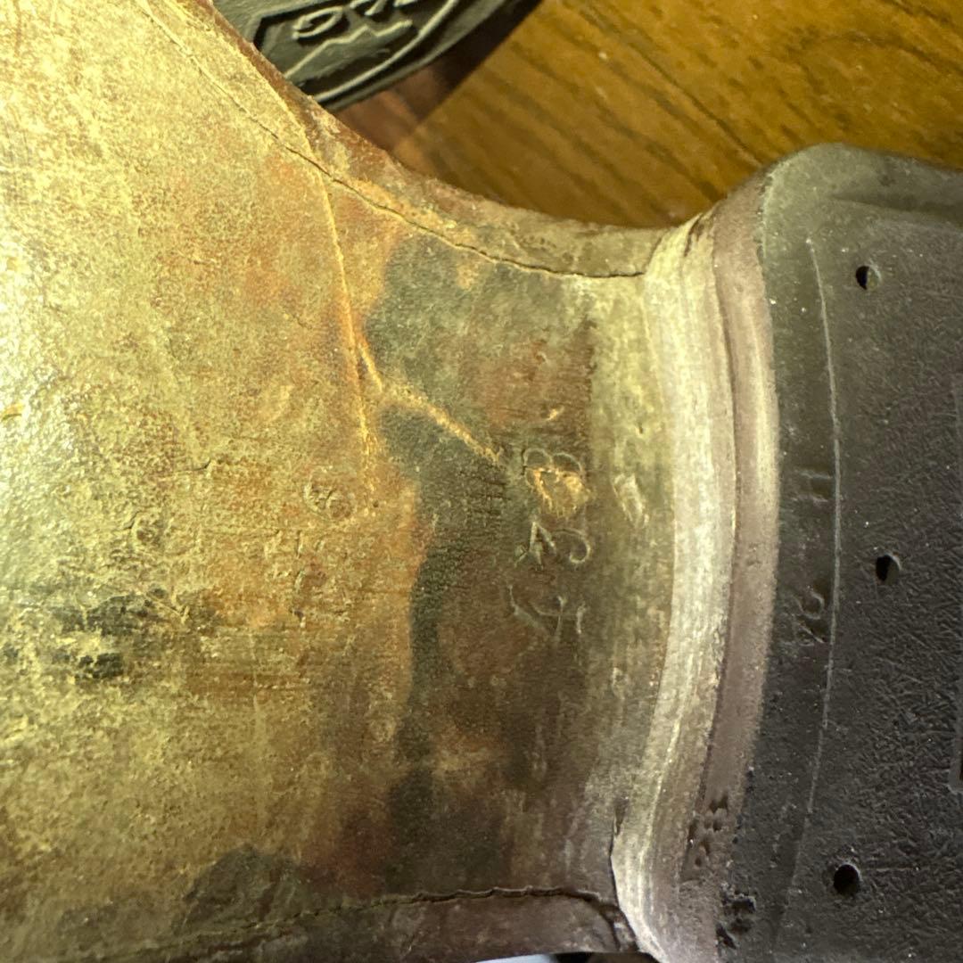 スウェーデン軍　実物　コンバットブーツ　軍靴　ヴィンテージ　ワークブーツ　50s