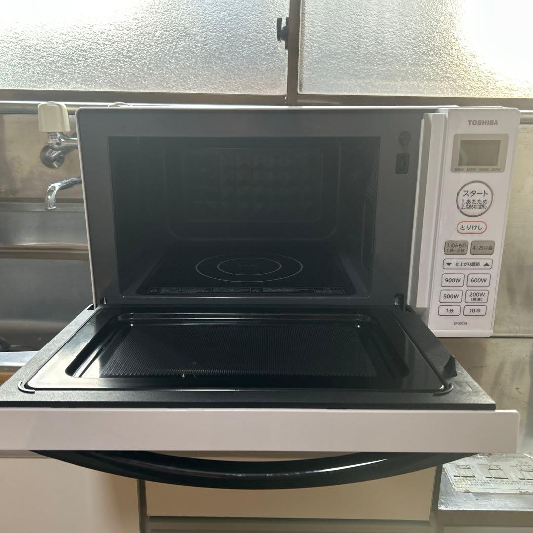 東芝 電子レンジ フラットテーブル 2020年製 900W 動作確認済