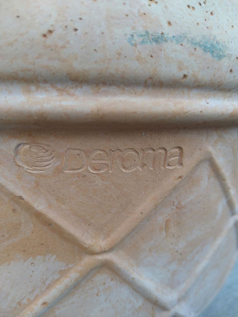 イタリア デローマ社 テラコッタ鉢 ワッフル柄