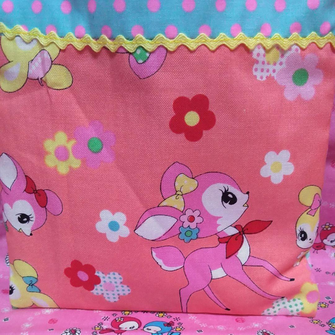 K-4　ハニーチューン♥巾着袋　ピンクス　pinks パッチワーク