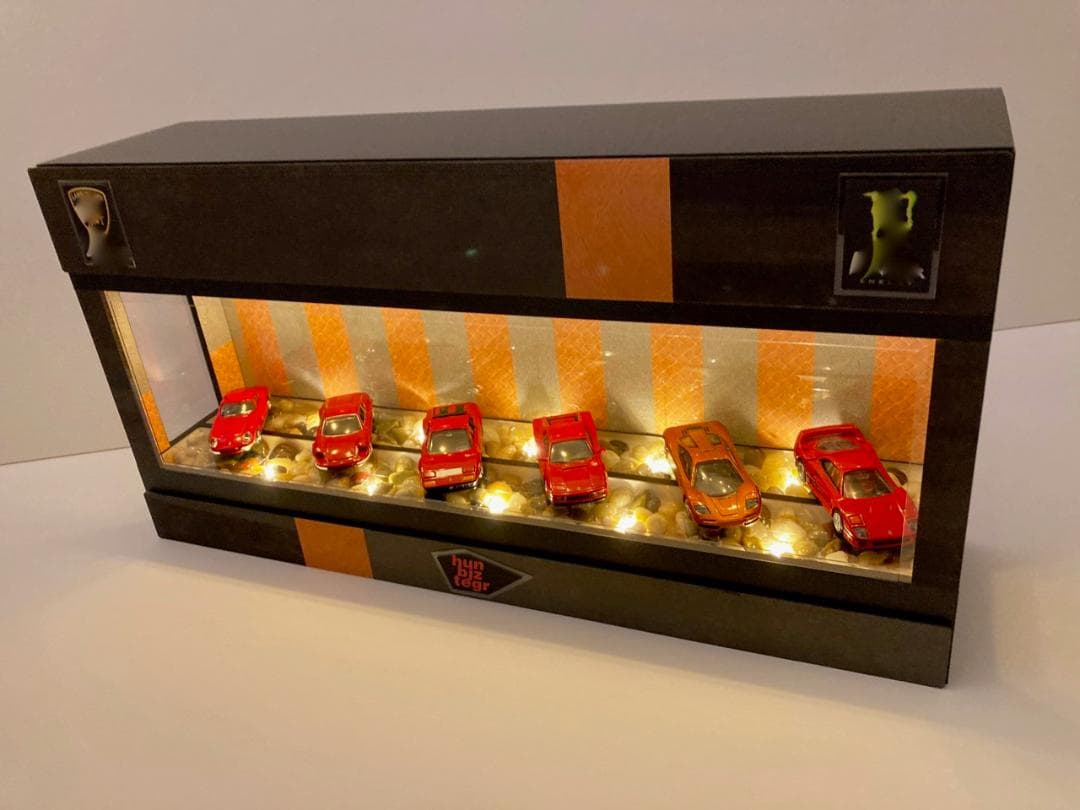 ストーン＆レジン・1/64~1/24・ディスプレーBOX/スタイリッシュジオラマ