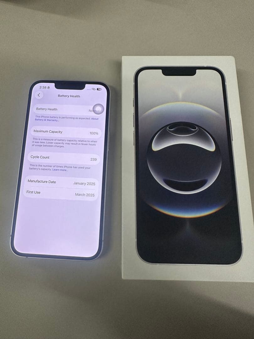スマートフォン本体 Apple iPhone 16e 256gb battery health100