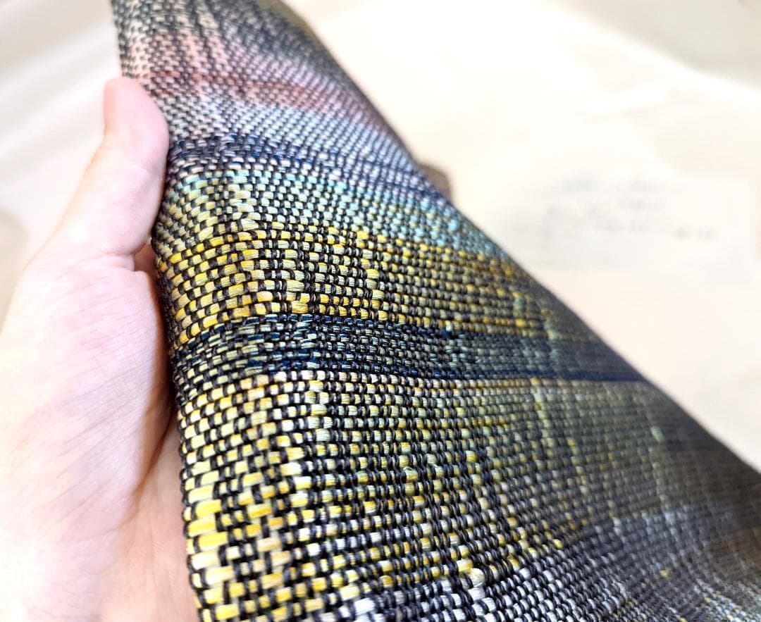 【安心のメルカリ便】帯締め・着物を解いて作った日常でも使用可能なリメイクバッグ