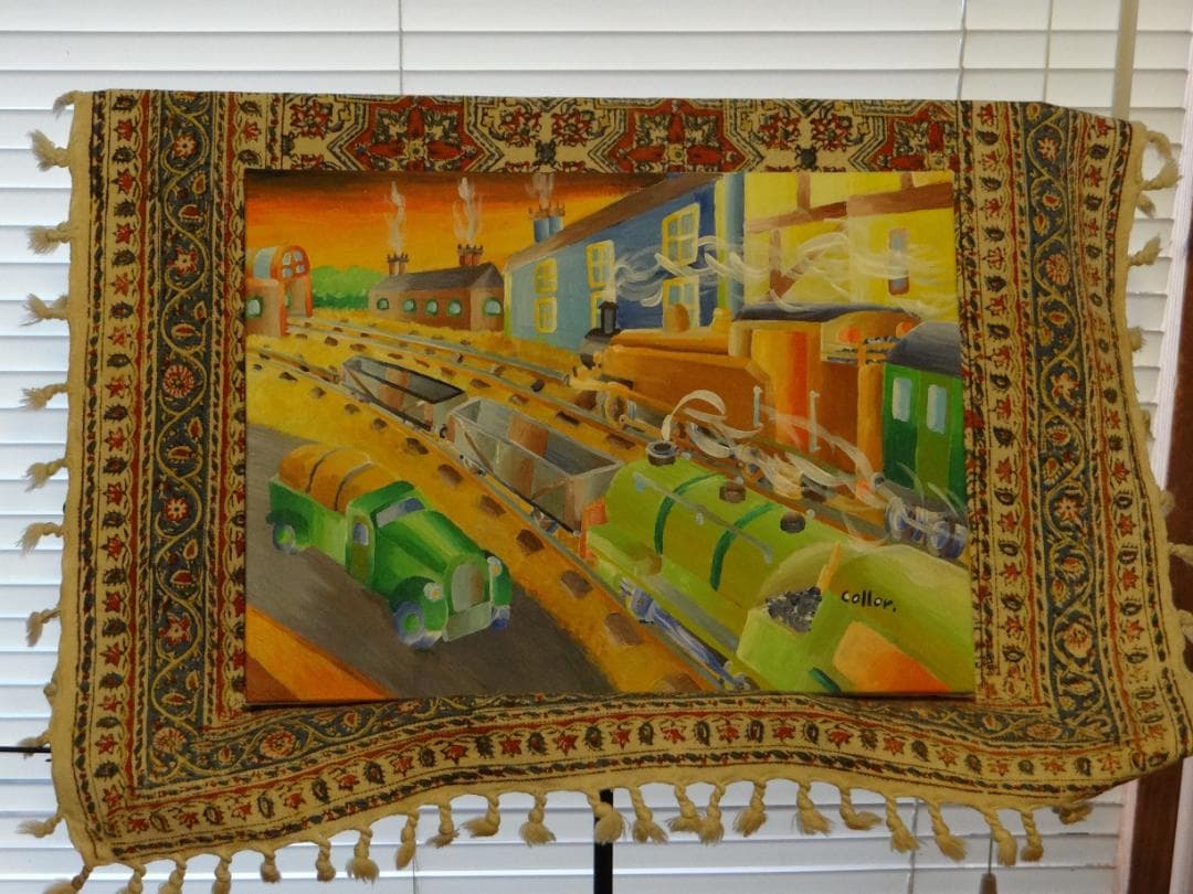 D302【夕暮】ドリームカラー原画展 F4号（333ｘ242ｘ18）7000円