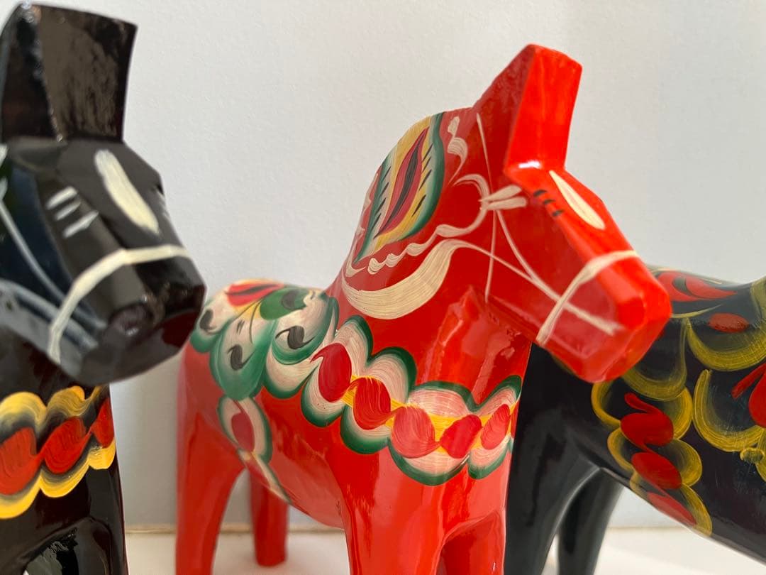 スウェーデン　ダーラナホース　ヴィンテージ　北欧モダン　工芸　美品