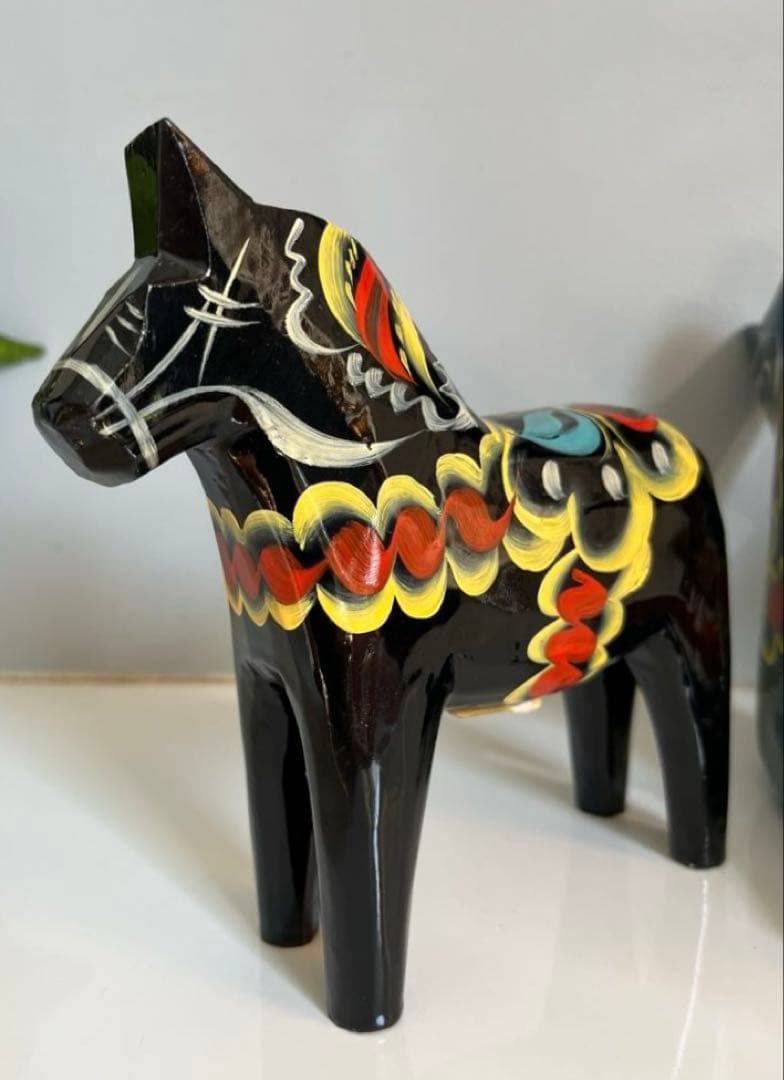 スウェーデン　ダーラナホース　ヴィンテージ　北欧モダン　工芸　美品