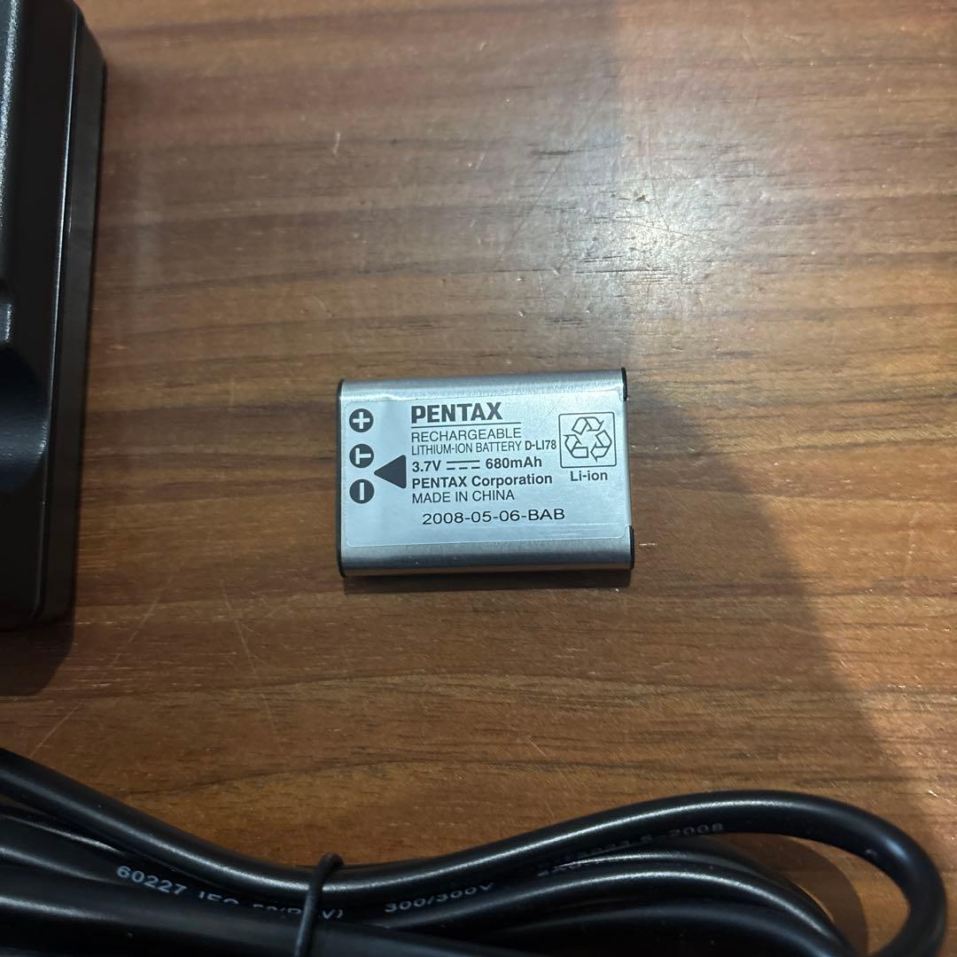 PENTAX Optio W60 防水 デジタルカメラ デジカメ シルバー