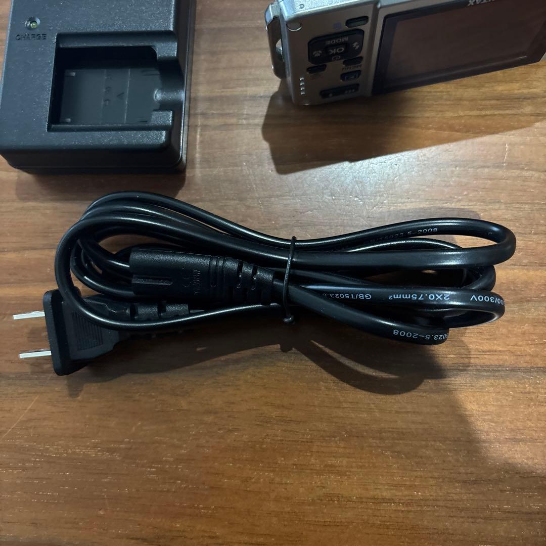 PENTAX Optio W60 防水 デジタルカメラ デジカメ シルバー