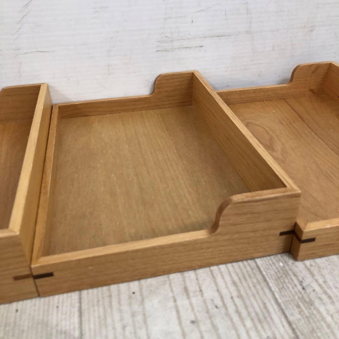 アルダー　アメニティボックス　木製トレイ 3個セット ホテル　旅館