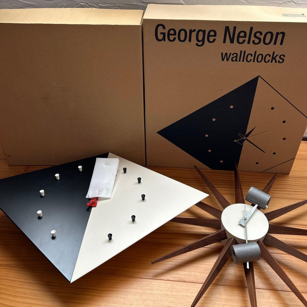 ジョージネルソン　時計　サンバースト　カイトクロック